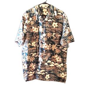Go Barefoot Men's Cotton Hawaiian Shirt Size XL